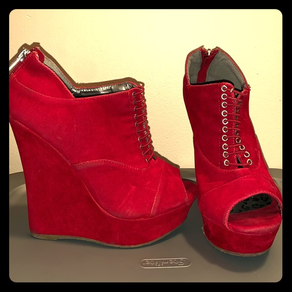 Dollhouse Shoes - Red Dollhouse Heels